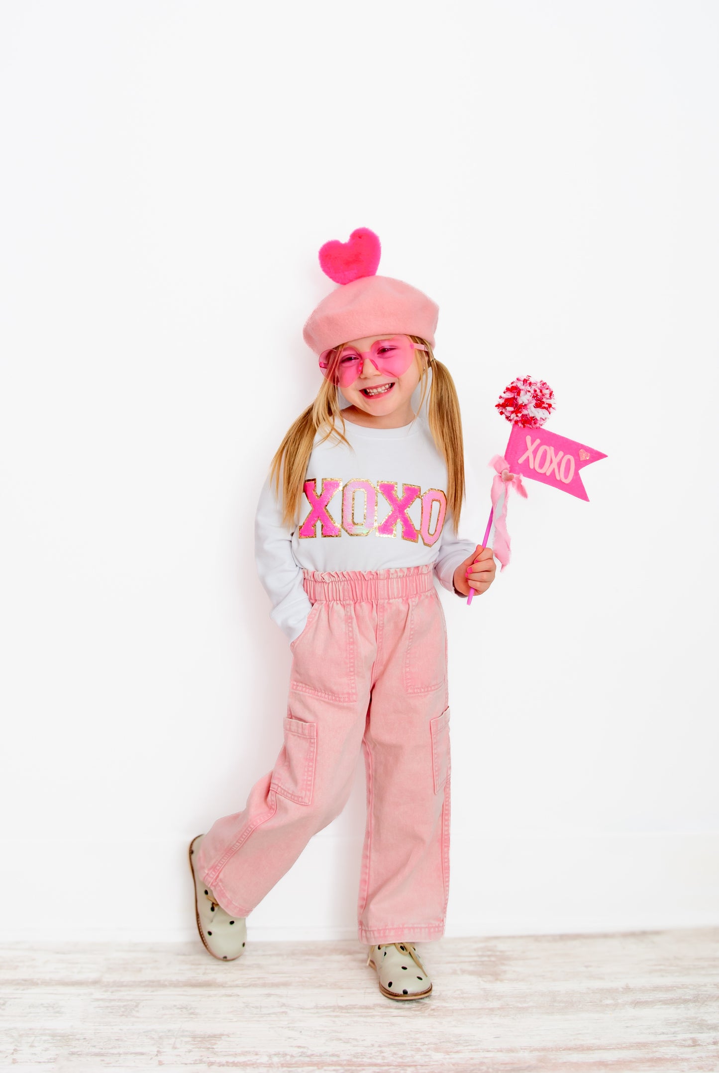 "XOXO" Patch Sweatshirt