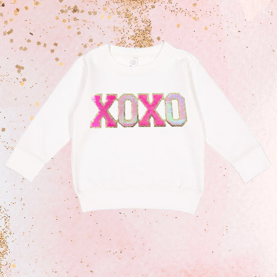 "XOXO" Patch Sweatshirt