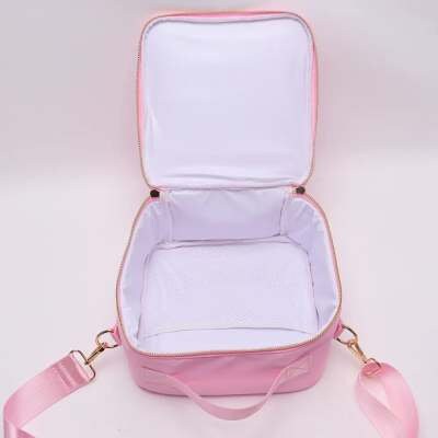 Back to school | Custom lunch bag | Personalized lunchbox | Nylon Lunchbox | Patch lunch bag | Name lunchbox | Pink lunchbox