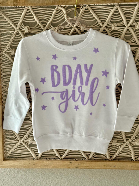 Birthday Girl Shirt-Puff Letters