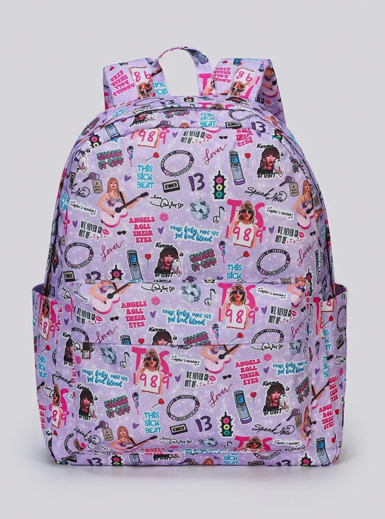 Swift Backpack - Swifty Inspired Backpack for Fans, Music Lover's Backpack, Swiftie Merchandise, Stylish School Bag. Taylor Bag
