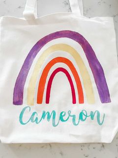 Paint Your Own "Rainbow Tote" Kit