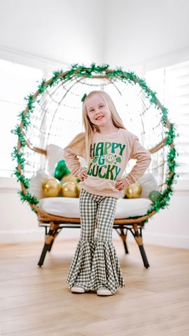 Paint Your Own Saint Patty's Day Sweatshirt-Apricot Color