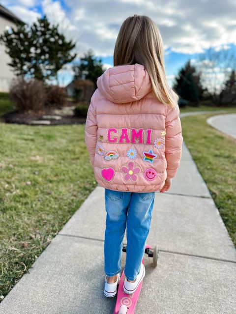 Peachy/Pink- Pastel Puffer Jacket