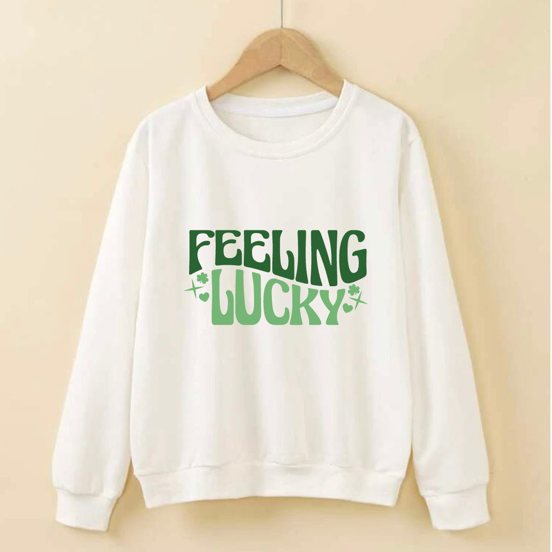 Paint Your Own Saint Patty's Day Sweatshirt-White