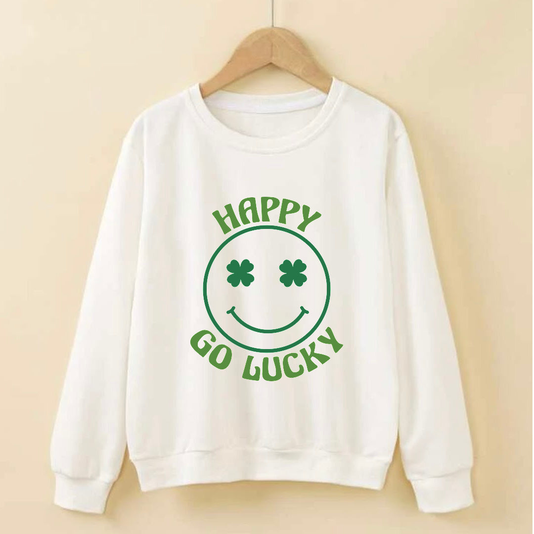 Paint Your Own Saint Patty's Day Sweatshirt-White