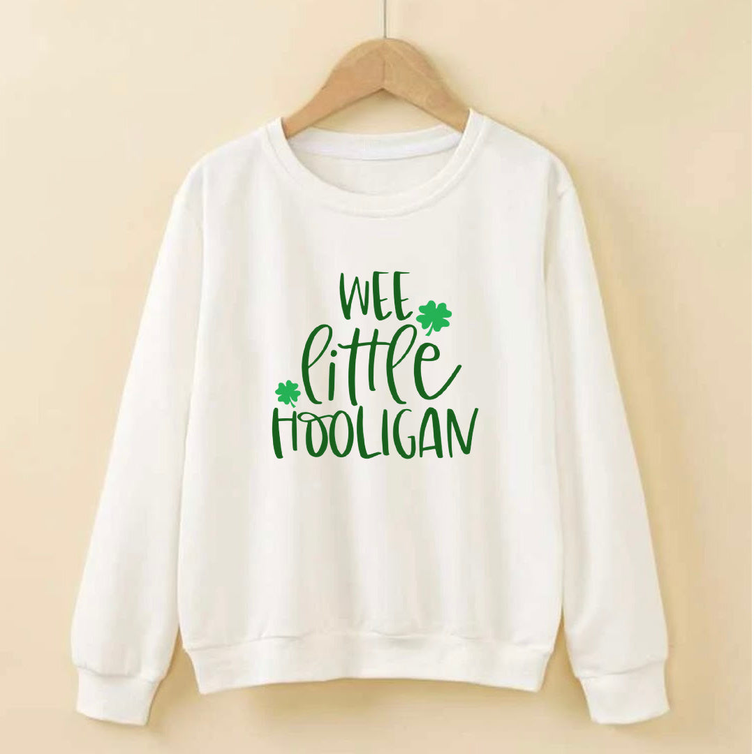 Paint Your Own Saint Patty's Day Sweatshirt-White