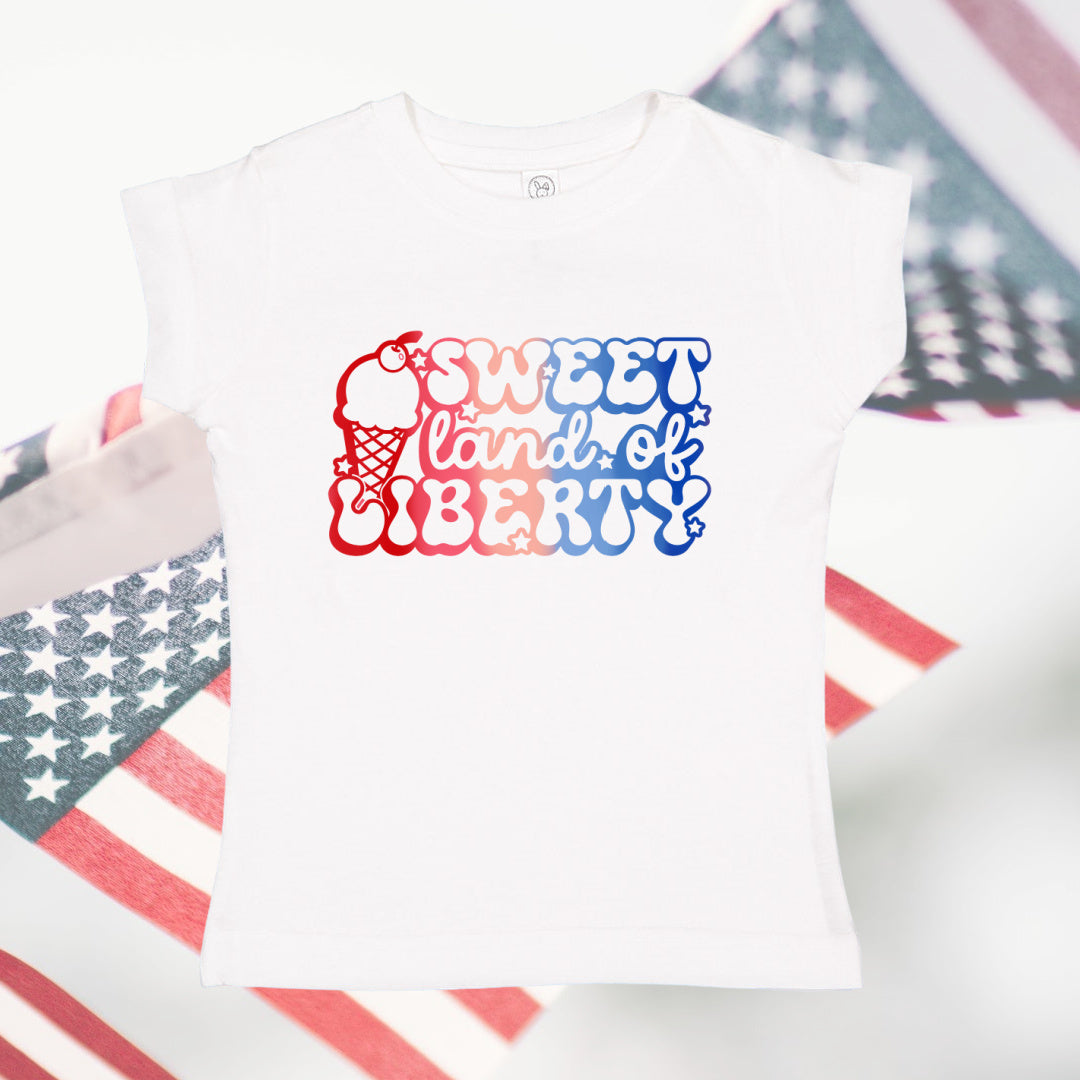 4th of July Girls Tees