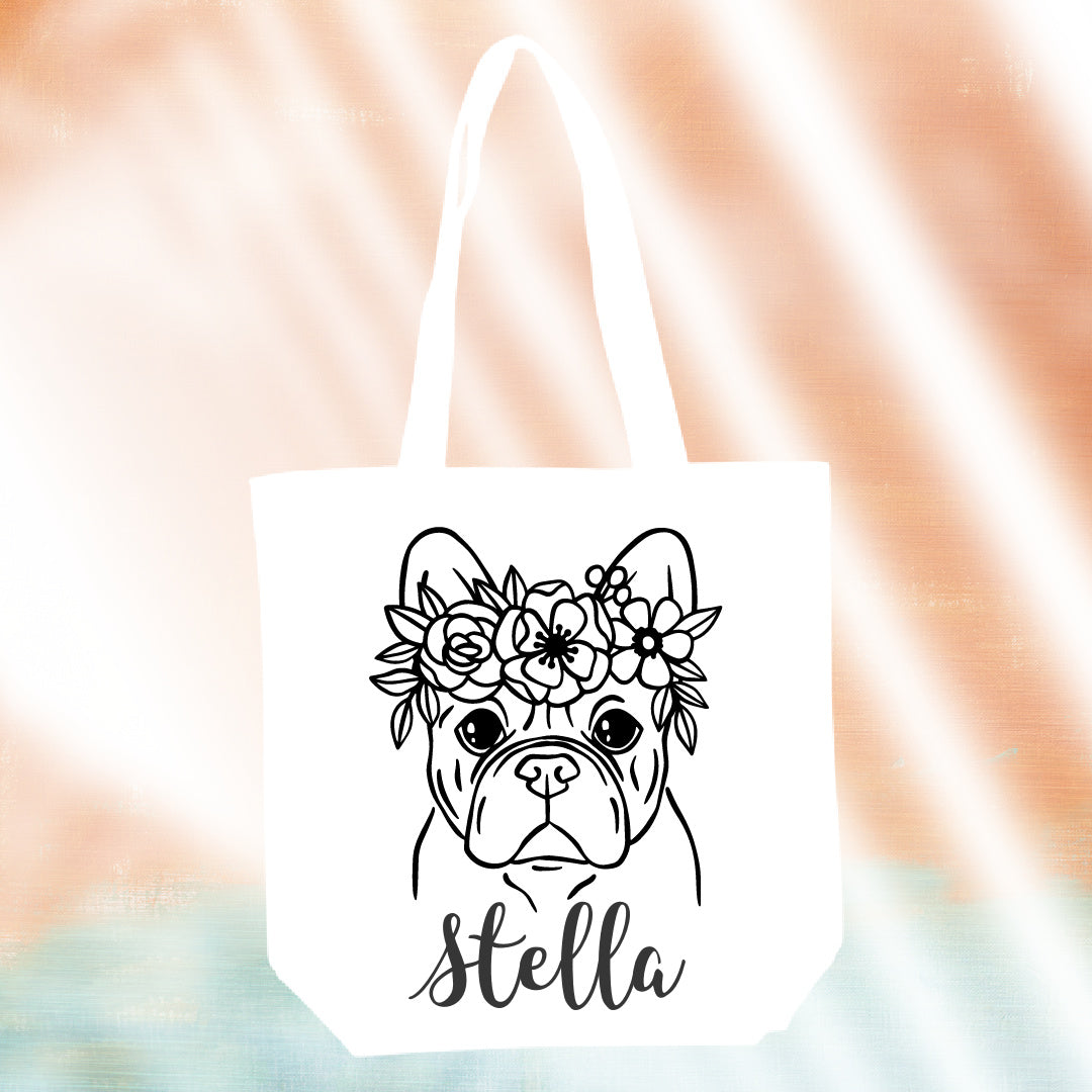 Paint Your Own- Personalized Stencil Tote Bag Kit- White