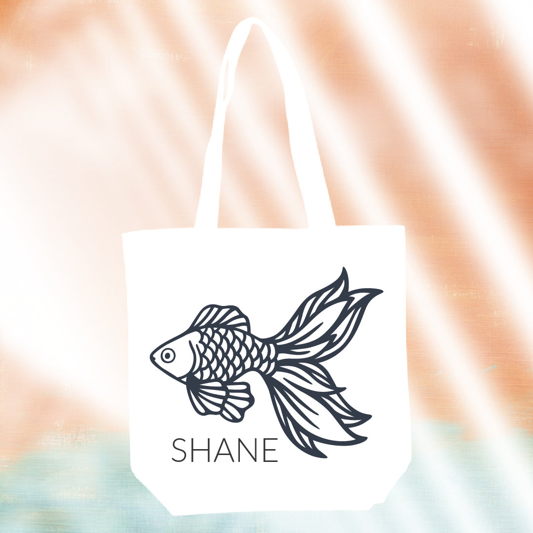 Paint Your Own- Personalized Stencil Tote Bag Kit- White