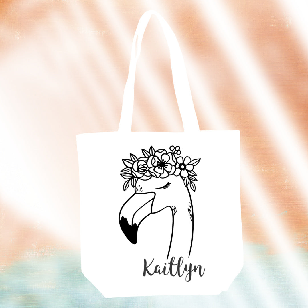 Paint Your Own- Personalized Stencil Tote Bag Kit- White