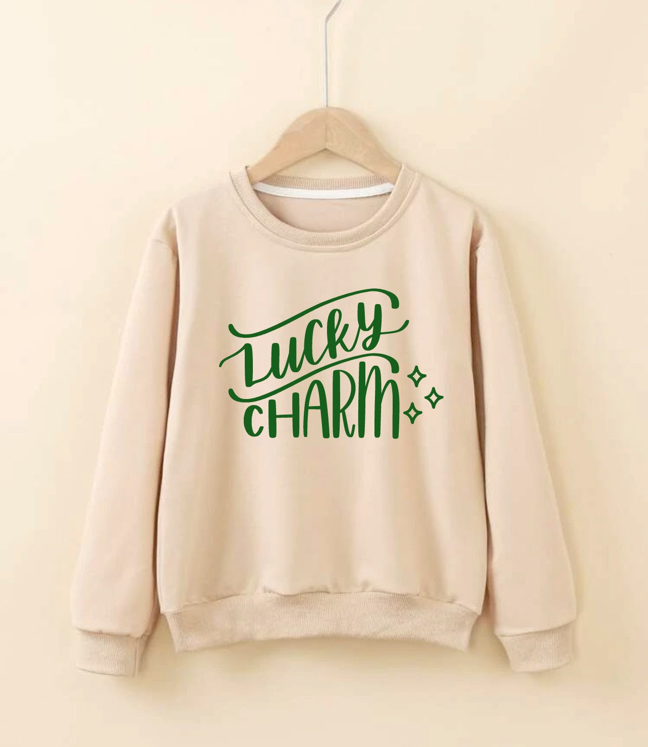 Paint Your Own Saint Patty's Day Sweatshirt-Apricot Color