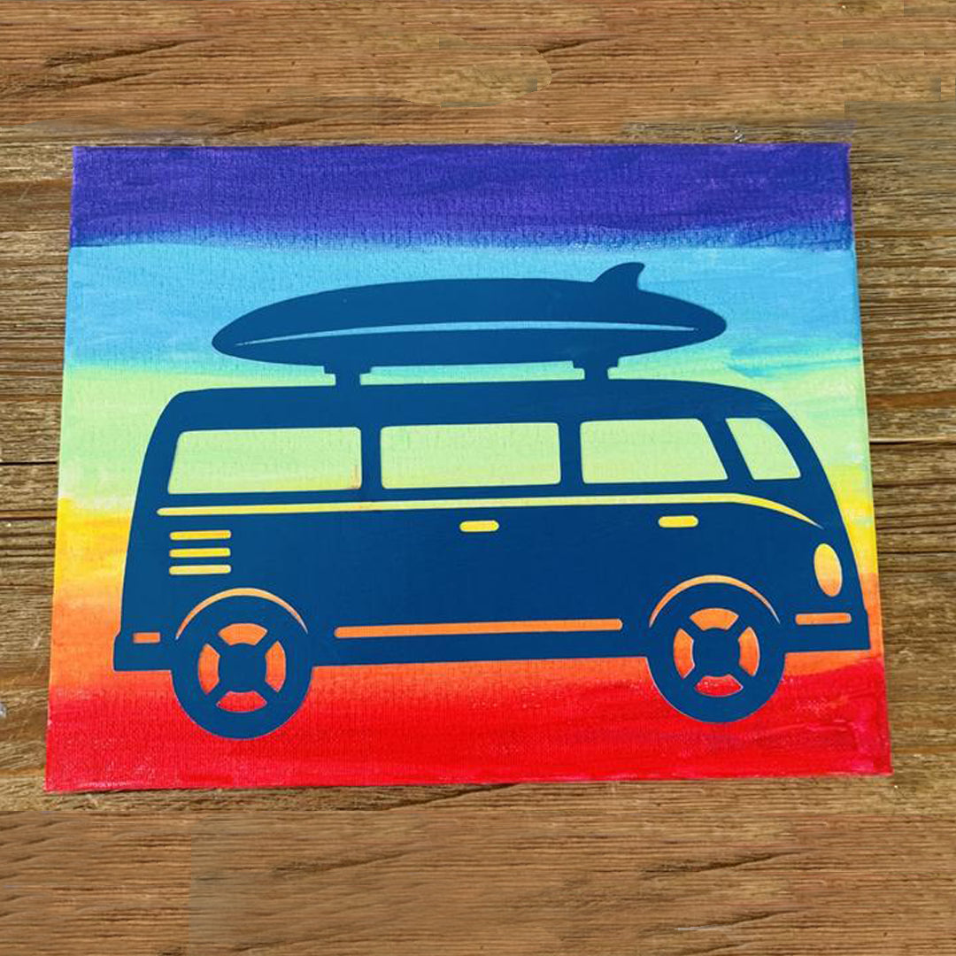DIY Canvas Painting |Painting Kit | Surf Van | Kids Craft
