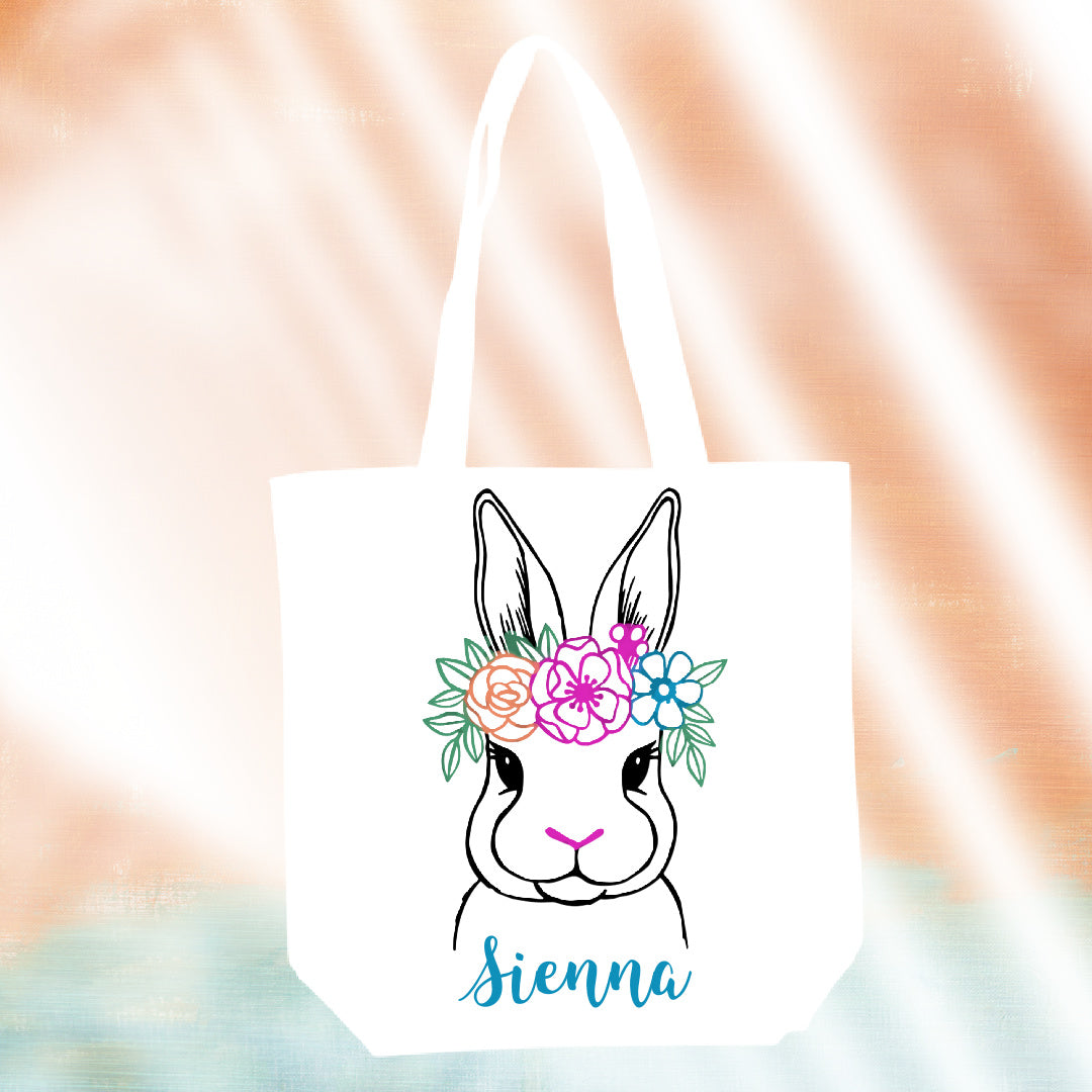 Paint Your Own- Personalized Stencil Tote Bag Kit- White