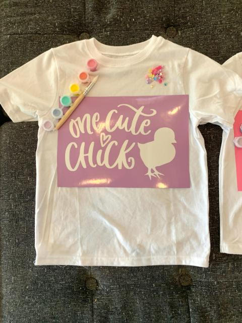 DIY TEE SHIRT KIT- ONE CUTE CHICK