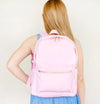 Pink Backpack with Patches