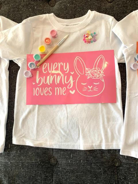 DIY TEE SHIRT KIT-EVERY BUNNY LOVES ME