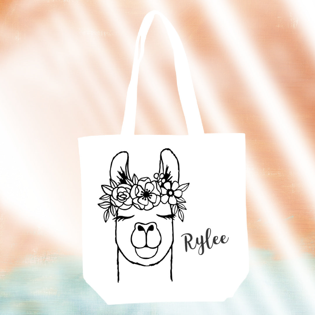 Paint Your Own- Personalized Stencil Tote Bag Kit- White