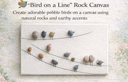 80 "Bird On A Line"  Rock Canvas for "Adams 12 Five Star Schools" (Tax Exempt)