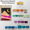 Mountain Landscape Collage- Wood Board w Felt-Tax Exempt