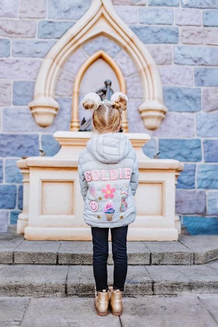 Patch Jacket | Girls Jacket | Toddler Jacket | Custom Jacket | Chenille Jacket | Letter Jacket | Name Jacket | Personalized Jacket | Puffe