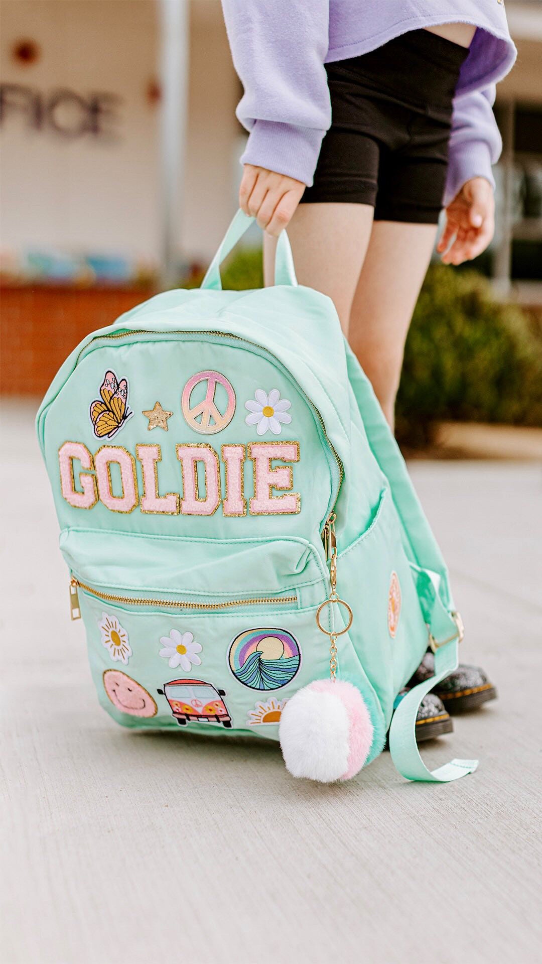 Do-it- Your Self Personalized Backpack, Name Backpack, Back to School, Backpack Customizable Backpack, Patch Backpack, Girls Backpack