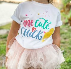 DIY TEE SHIRT KIT- ONE CUTE CHICK