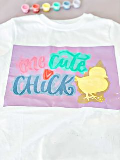 DIY TEE SHIRT KIT- ONE CUTE CHICK