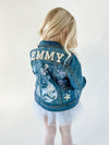 Toddler Graphic Denim Jacket-Mermaid