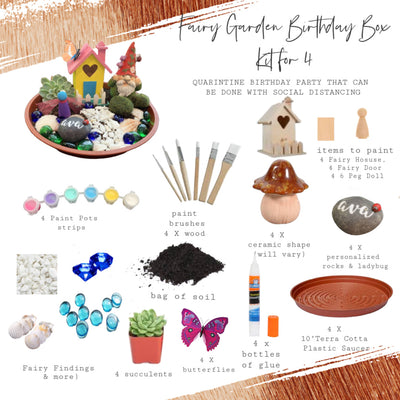 Fairy Garden Birthday Box | Party for 4