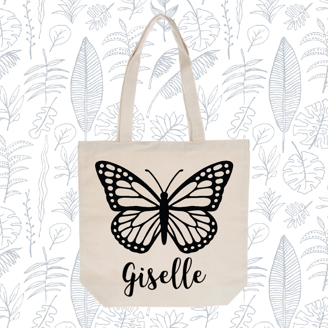 Personalized Stencil Tote Bag Craft Kit- Natural Canvas