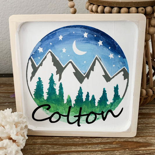 DIY Personalized Mountain Painting Kit