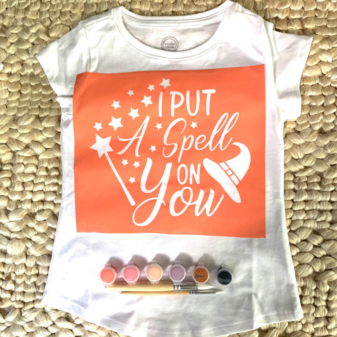 "I Put A Spell On You" Paint Your Own Tee