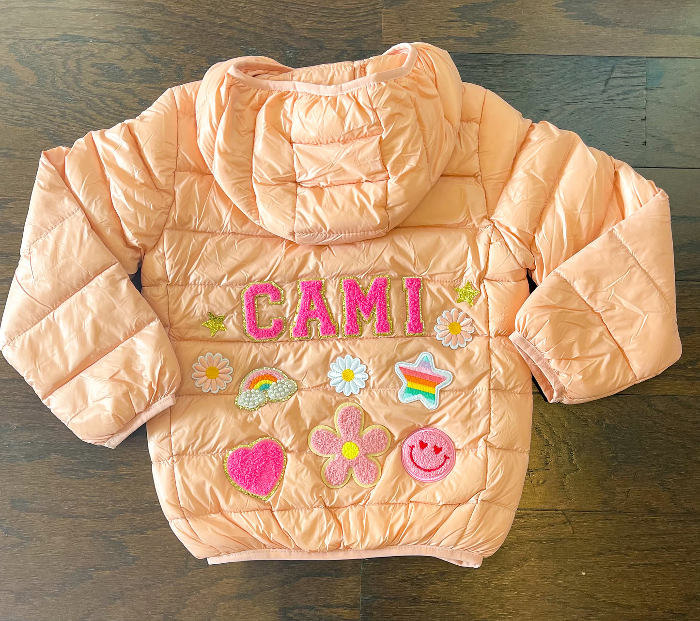 Peachy/Pink- Pastel Puffer Jacket