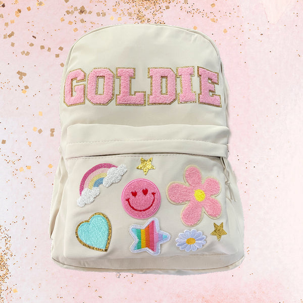 Pretty in Pink Patch Backpack - Create Art, Party IN A BOX