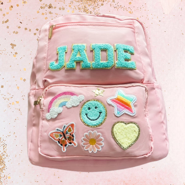 Personalized Backpack with Patches, 2 Piece Set Backpack with Slim Pen –  Doodling Design Studio