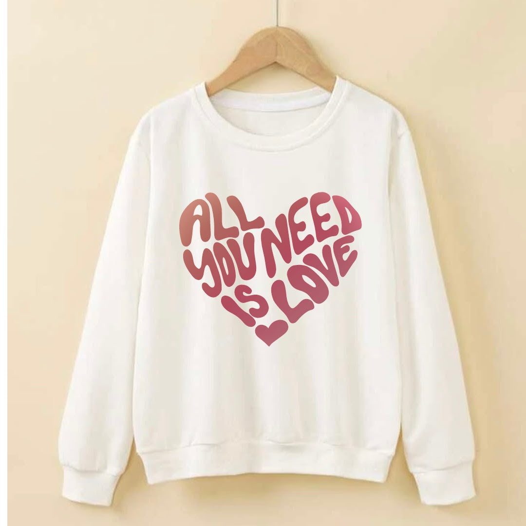 Paint Your Own Valentine Sweatshirt-Apricot (Color)
