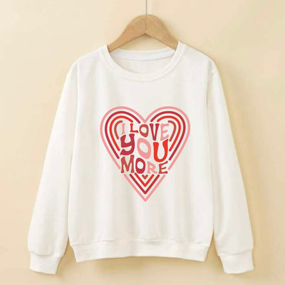 Paint Your Own Valentine Sweatshirt-White