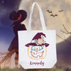 DIY Personalized Halloween Stencil Tote Bag- White Canvas