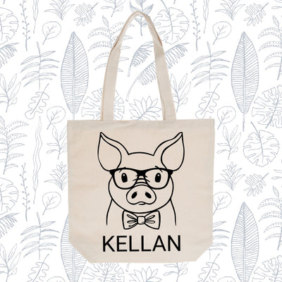 Personalized Stencil Tote Bag Craft Kit- Natural Canvas - Create