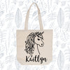 Personalized Stencil Tote Bag Craft Kit- Natural Canvas