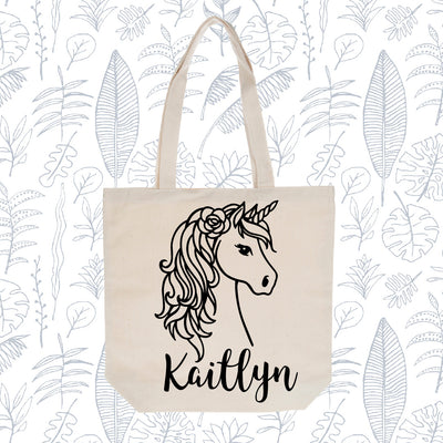 Personalized Stencil Tote Bag Craft Kit- Natural Canvas