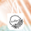 Paint Your Own- Personalized Stencil Tote Bag Kit- White