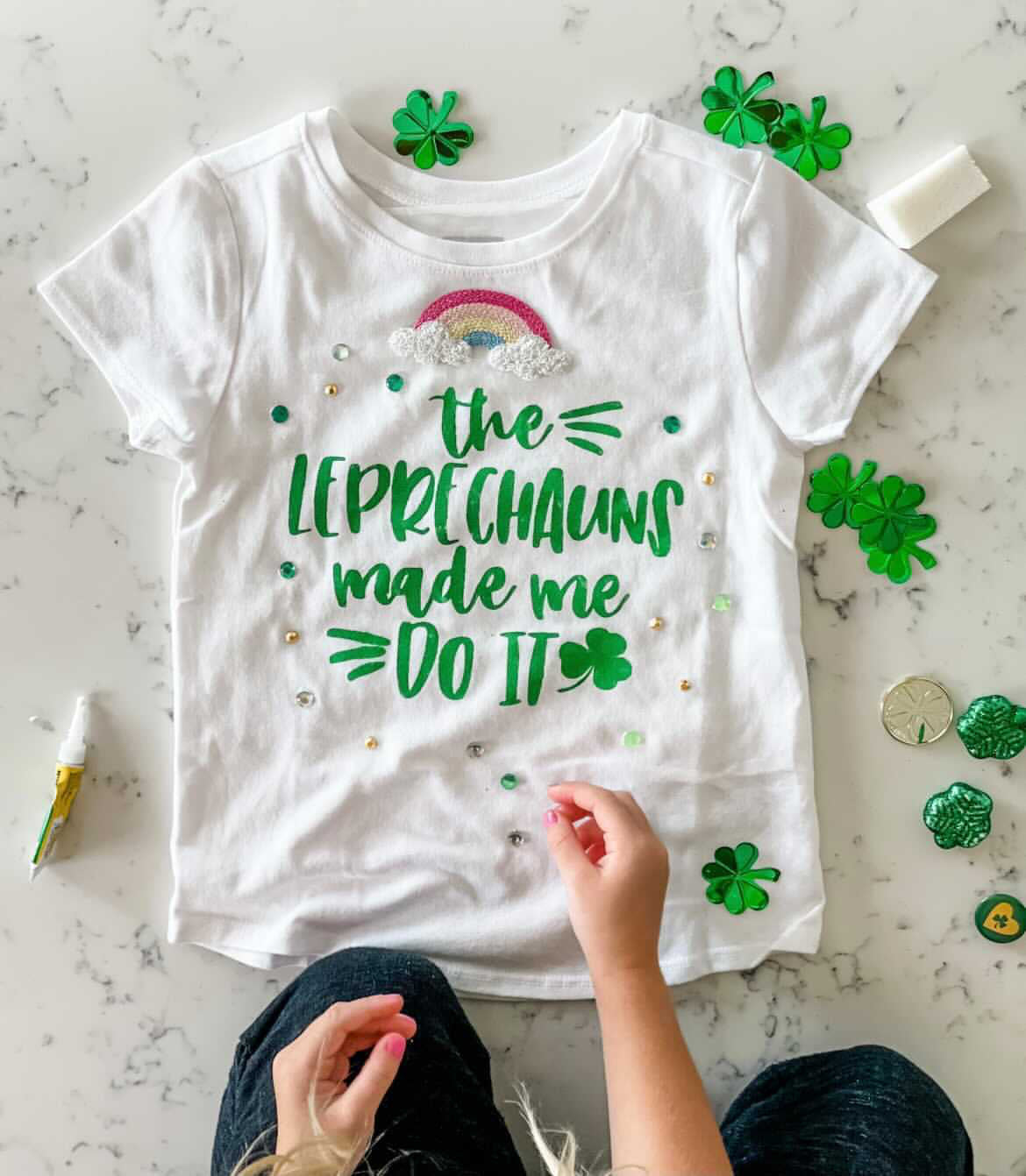 The Leprechaun Made Me Do It DIY TEE