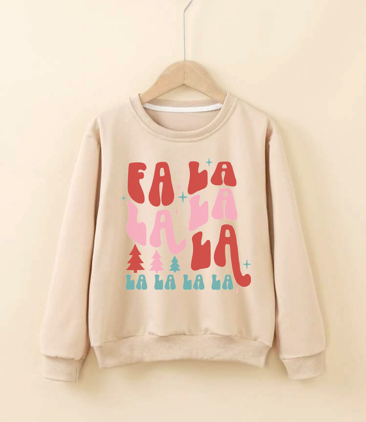 Paint Your Own Sweatshirt- Holiday Design (APRICOT COLOR)