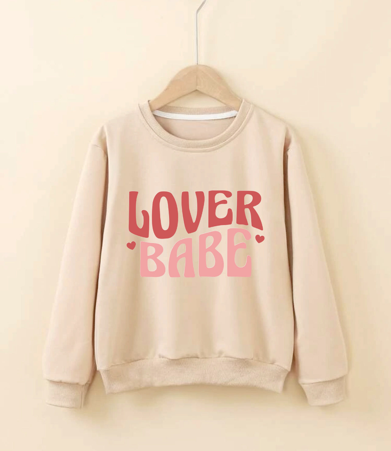 Paint Your Own Valentine Sweatshirt-Apricot (Color)