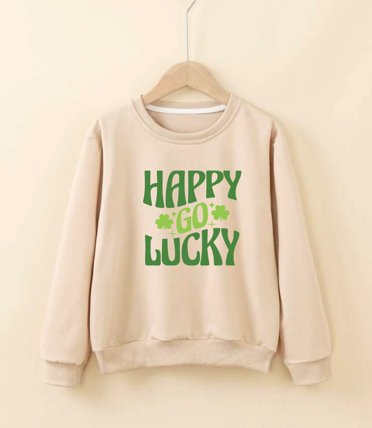 Paint Your Own Saint Patty's Day Sweatshirt-Apricot Color