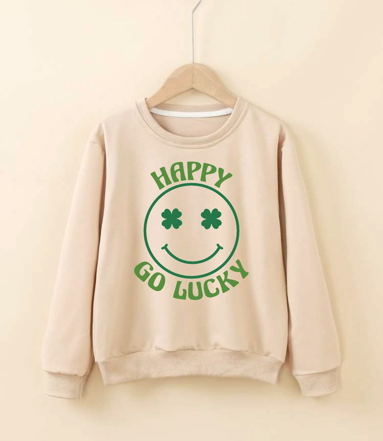 Paint Your Own Saint Patty's Day Sweatshirt-Apricot Color