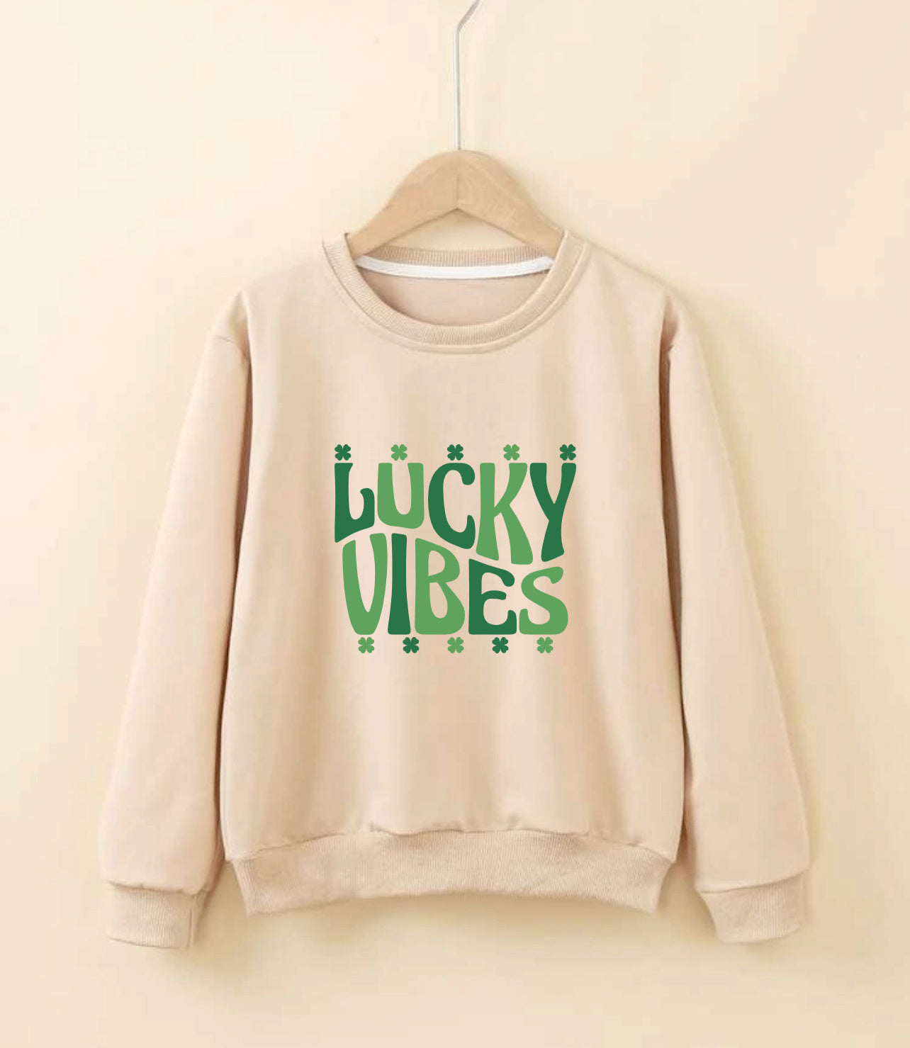 Paint Your Own Saint Patty's Day Sweatshirt-Apricot Color