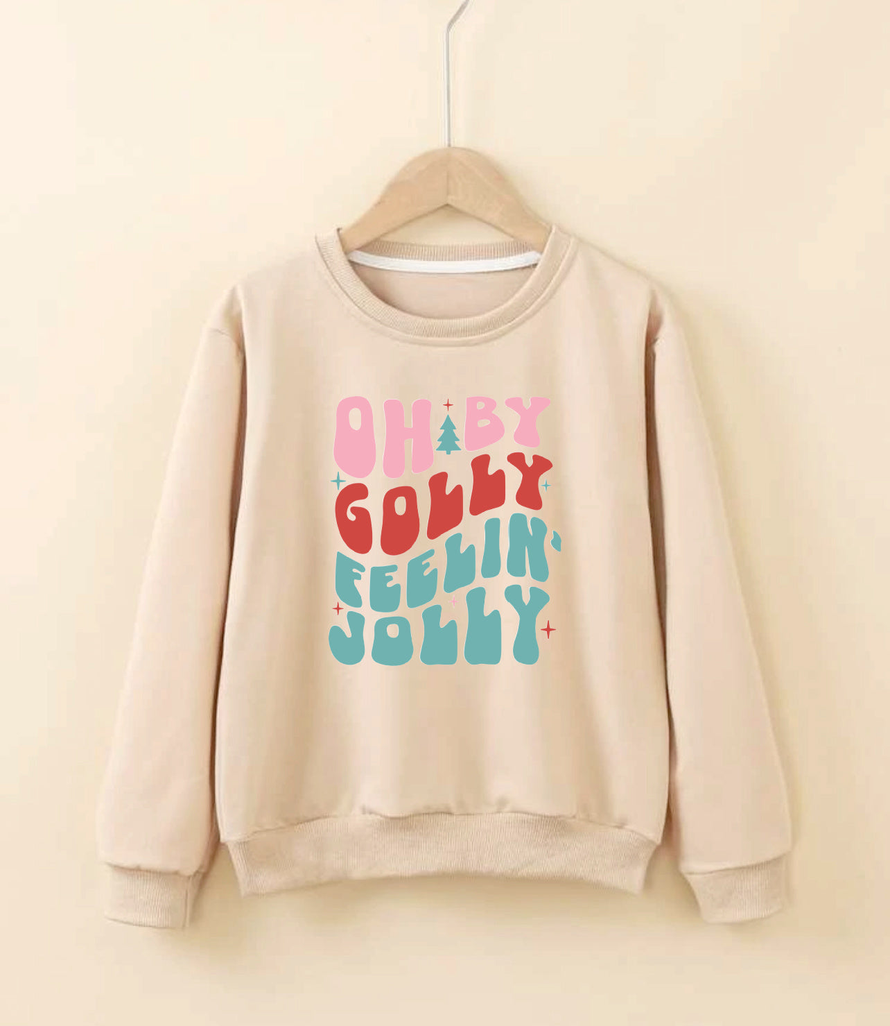 Paint Your Own Sweatshirt- Holiday Design (APRICOT COLOR)